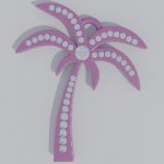 3d Model Palm Tree Pendants